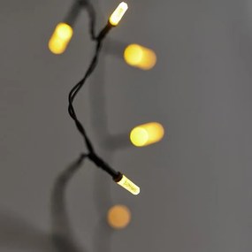 Eurolamp Σειρά 80 LED Με Ακρυλική Επέκταση Θερμό Λευκό Ηλιακού Συλλέκτη Με 8 Προγράμματα 8m IP44 Πράσινο Καλώδιο 600-04101