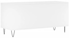 vidaXL Έπιπλο Δίσκων Λευκό 100 x 38 x 48 εκ. από Επεξεργασμένο Ξύλο