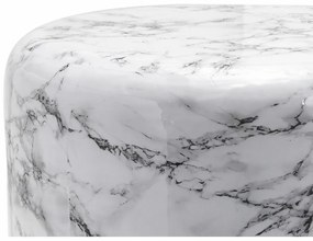 Βοηθητικό Τραπέζι DKD Home Decor Χρυσό Λευκό Σίδερο (50 x 50 x 45 cm)