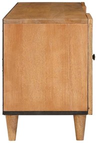 vidaXL Ντουλάπι TV Ανοιχτό καφέ 105 x 33 x 46 εκ Μασίφ ξύλο μάνγκο