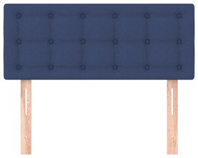 vidaXL Κεφαλάρι Κρεβατιού Μπλε 100x5x78/88 εκ. Υφασμάτινο
