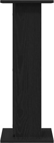 vidaXL Βάση φυτών 2 pcs Μαύρη Οξυά 30 x 30 x 80 cm Επεξεργασμένο ξύλο