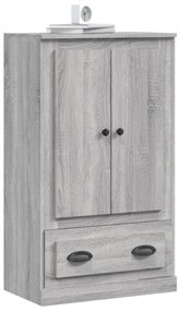 vidaXL Ντουλάπι Γκρι Sonoma 60x35,5x103,5 εκ. από Επεξεργασμένο Ξύλο