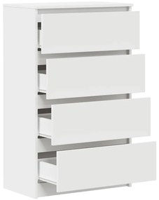 vidaXL Συρταριέρα Λευκή 60 x 35 x 98,5 εκ. από Επεξεργασμένο Ξύλο