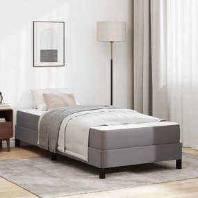 vidaXL Σκελετός Κρεβατιού με στρώμα Γκρι 80 x 200 cm ύφασμα