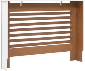vidaXL Κάλυμμα Καλοριφέρ Λευκό 112 x 19 x 81,5 εκ. από MDF