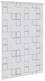 vidaXL Κουρτίνα Μπάνιου Ρολό Τετράγωνο Σχέδιο 140 x 240 εκ.