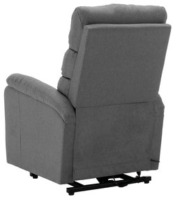 vidaXL Πολυθρόνα με Ανύψωση Ανοιχτό Γκρι Υφασμάτινη