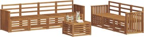 vidaXL Σετ Καναπέ 8 pcs Φυσικό Στερεό Ξύλο Ακακίας
