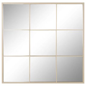 Τοίχο καθρέφτη Home ESPRIT Μπεζ Παράθυρο Scandi 90 x 2 x 90 cm