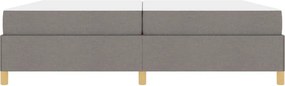 vidaXL Σκελετός Κρεβατιού Taupe 200 x 200 cm ύφασμα