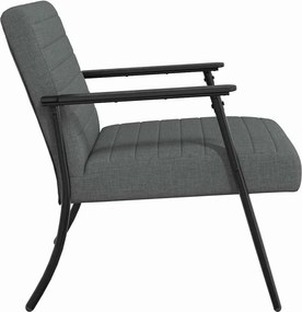 vidaXL Πολυθρόνα Σκούρο Γκρι 59 x 75 x 78 εκ ύφασμα