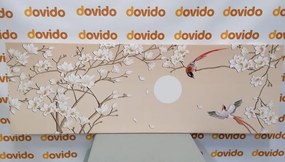 Εικόνα πουλιών σε κλαδί δέντρου - 150x50