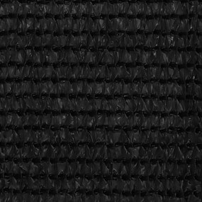 Διαχωριστικό Βεράντας Μαύρο 75x300 εκ. από HDPE - Μαύρο