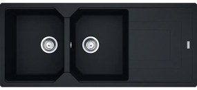Franke Urban UBG 621 Matt Black Γρανιτένιος Νεροχύτης 80cm