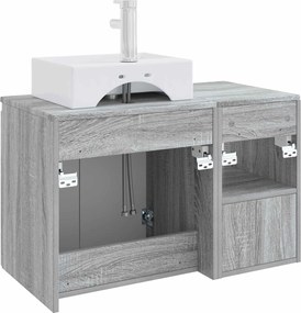 vidaXL Σετ Επίπλων Μπάνιου 2 τμχ. Γκρι Sonoma Επεξεργασμένο Ξύλο