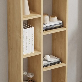 Βιβλιοθήκη Minicu pakoworld σε oak απόχρωση 44,4x19,6x150εκ (1 τεμάχια)