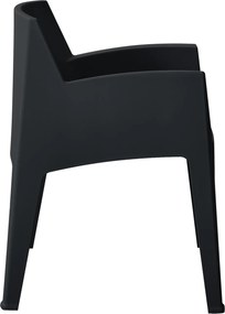 ΠΟΛΥΘΡΟΝΑ ΠΟΛΥΠΡΟΠΥΛΕΝΙΟΥ SLEEK HM6370.02 ΜΑΥΡΗ 68x63x82,5Υεκ.