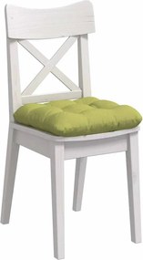 vidaXL Μαξιλάρια καθισμάτων 4 pcs Ύφασμα Ανοιχτό Πράσινο