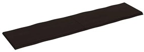 vidaXL Επιφ Τραπεζιού Αν Καφέ 200x50x(2-4)εκ.Ακατέργ. Μασίφ Ξύλο Δρυός