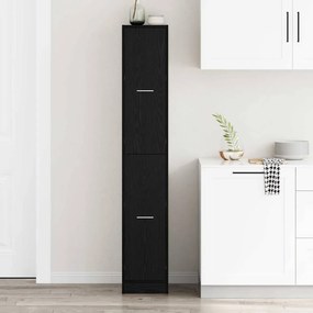vidaXL Φαρμακευτική Ντουλάπα 30 x 41 x 174,5 εκ. Μαύρη Οξυά