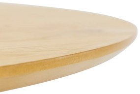 Τραπέζι Oakland 812, Ανοιχτό χρώμα ξύλου, Μαύρο, 75cm, 31 kg, Ινοσανίδες μέσης πυκνότητας, Φυσικό ξύλο καπλαμά, Ξύλο, Ξύλο: Δρυς | Epipla1.gr