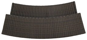 vidaXL Σετ Επίπλων Μπαρ Κήπου 3 Τεμαχίων Καφέ