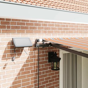 vidaXL Αναδιπλούμενη τέντα Πολύχρωμο 400 x 350 εκ Ύφασμα και αλουμίνιο