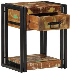 vidaXL Κομοδίνα 2 τεμ 40x35x50 εκ Μασίφ Ξύλο Ανακυκλωμένο