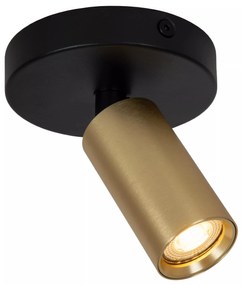 Φωτιστικό Οροφής Lucide 09942-01-02 RITMO Χρυσό Χρώμα (Gold Coloured)|Μαύρο Ματ (Black Mat)