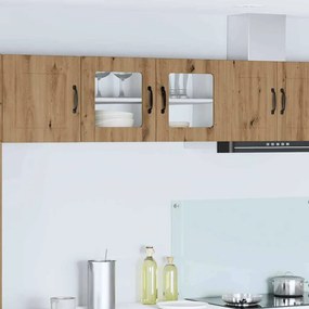 vidaXL Κρεμαστό ντουλάπι κουζίνας με ράφι Artisan Oak 80 x 31 x 40 εκ