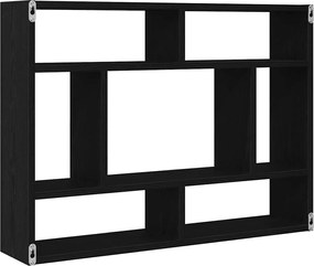 vidaXL Ράφι Τοίχου Μαύρη Δρυς 75x16x55 εκ. από Τεχνητό Ξύλο