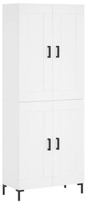 vidaXL Ντουλάπι Λευκό 69,5x34x180 εκ. από Επεξεργασμένο Ξύλο
