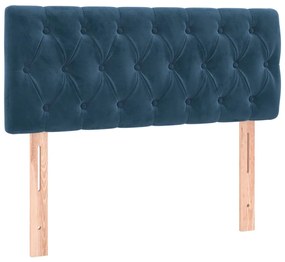 ΚΡΕΒΑΤΙ BOXSPRING ΜΕ ΣΤΡΩΜΑ ΣΚΟΥΡΟ ΜΠΛΕ 90X190 ΕΚ. ΒΕΛΟΥΔΙΝΟ 3131115