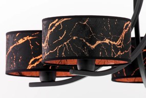 Κρεμαστό Πολύφωτο Arthur Φ75cm Μαύρο