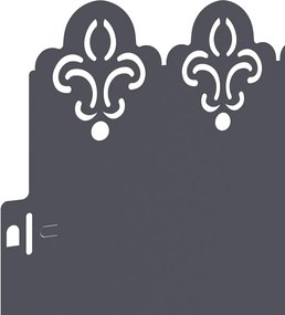 vidaXL Περιγράμματα γκαζόν 30 pcs Ανθρακί 103 x 0,05 x 22 εκ Ατσάλι