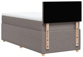 ΚΡΕΒΑΤΙ BOXSPRING ΜΕ ΣΤΡΩΜΑ TAUPE 80X200 ΕΚ. ΥΦΑΣΜΑΤΙΝΟ 3289587