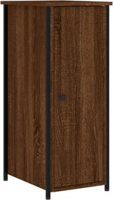 vidaXL Κομοδίνα 2 τεμ. Καφέ Δρυς 32x42x80 εκ. Επεξεργασμένο Ξύλο