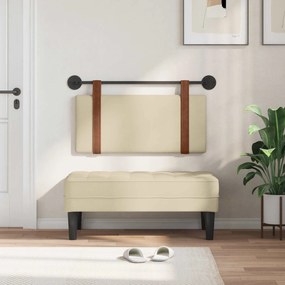 vidaXL Κρεμαστό Κεφαλάρι Κρεμ Αντίκα PU