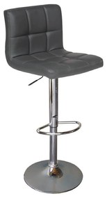 Σκαμπό Μπάρ Lino Grey EM412,4  44X50X92/113 cm Σετ 2τμχ Metal, Technoderma