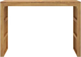 vidaXL Τραπέζι κονσόλας 110x35x75 cm από μασίφ ξύλο τικ