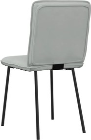 vidaXL Καρέκλες Τραπεζαρίας 6 τεμ. Αν. Γκρι Βελούδινες