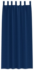 vidaXL Κουρτίνες 2 pcs Σκούρο Μπλε 245 x 140 εκ. Πολυεστέρας