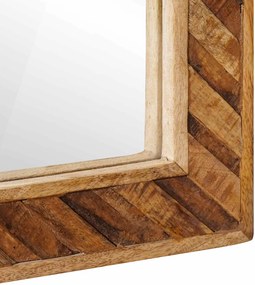 vidaXL Καθρέφτης Καφέ 70 x 50 x 3 εκ. Γυαλί