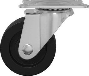vidaXL Στρόφιγγα 2 pcs Ασημί 60 x 60 x 50 χλστ Σίδερο και νάιλον