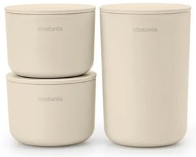 Σετ αποθήκευσης Brabantia ReNew 1006269, 3 τεμαχίων, μαλακός αντιολισθητικός πάτος, μπεζ