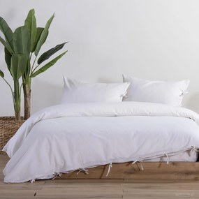 Παπλωματοθήκη Υπέρδιπλη (220x240) Nef-Nef Homeware Cotton Linen Εκρού
