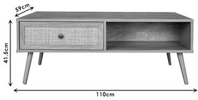 Τραπέζι σαλονιού Oslo sonoma 110x59x41,5εκ