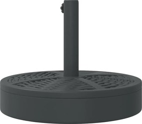 vidaXL Βάση Ομπρέλας Ασημί για Ιστό Ø38/48 χιλ. 25 κ. Γρανίτη