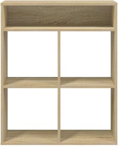 vidaXL Βιβλιοθήκη Χρώμα Sonoma Δρυς 66x31x80 εκ. Επεξεργασμένο Ξύλο